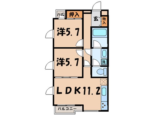 エクセル米喜の物件間取画像